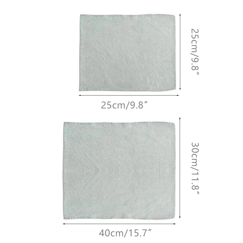 5PCS Microfiber Washing Dish Cloth Cleaning Towel Super Absorbable Window Glass Cleaning Cloth Kitchen Anti-grease Wiping Rags