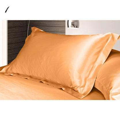 1pc Pure Emulation Silky Satin Pillowcase Single Pillow Cover Multicolor 48*74cm