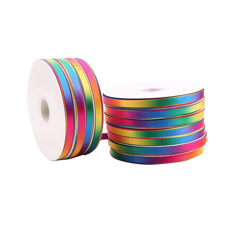 5 ans / rouleau Best Quality Silk Satin Ribbons Arts Crafts Couture Ribbon Artisanat Fabriqué Materifices Cadeau Gift 10 mm