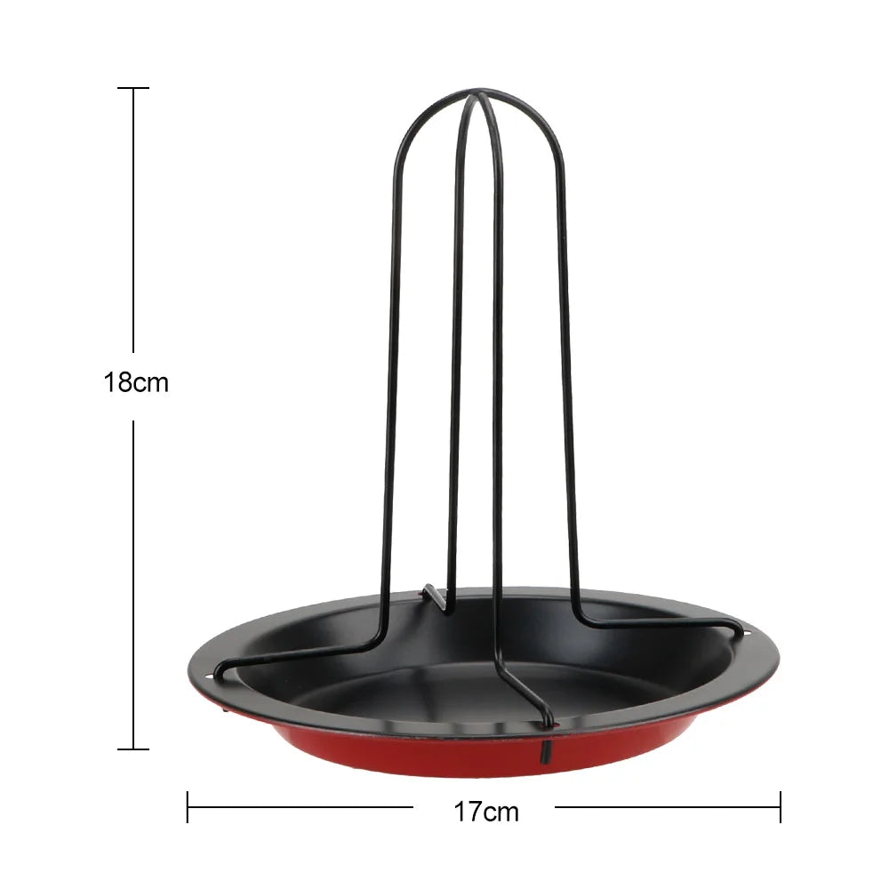 Kyckling rostare rack rostfritt stål rostning grill stativ kök utomhus bbq verktyg grillad kyckling tallrik grillverktyg