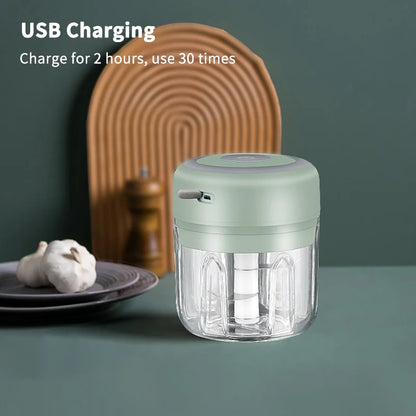 HiPiCok Vleesmolen Elektrische Knoflookbreker Voedsel Chopper Mini Knoflookpers Groente Chopper Stamper Machine USB Keuken Gadgets