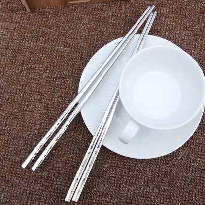 Edelstahl schwarze Drachenfische Essstäbchen Chinesische lange Nicht-Schlupf-Legierung Sushi Hashi Chop Sticks Set Chinese Geschenke Tabelle Geschirr