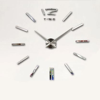 2021 new fashion 3D big size wall clock mirror sticker DIY wall clocks home decoration wall clock meetting room wall clock