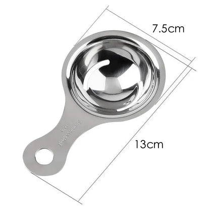 Strumenti in acciaio inossidabile separatore di album inossidabili uova gadget da filtro per tuorlo accessori da cucina separando utensili divisori cucchiaio a imbuto