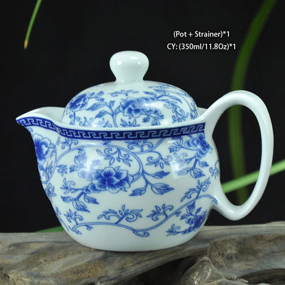 Chinese Ceramic Tea Set Kung Fu Porcelain Tea Cup Pot Set Dragon Teapot Teacup Kungfu Teaset Puer Oolong Tea Ceremony Teaware