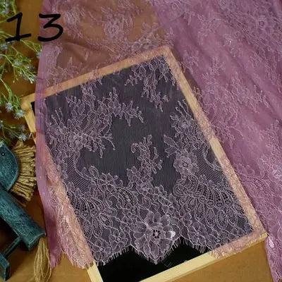 3Meter Exquisite Eyelash Lace 150CM White Lace Fabric Wholesale Prices Wedding Dress Sexy Lingerie DIY Clothes Accessory