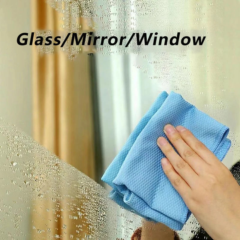 5pcs Mikrofaser-Waschgeschirrtuch Handtuch Super absorbierbar Fenster Glasreinigung Stoff Küche Anti-Fäden-Wischlumpen