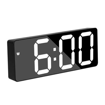 Acrylic/Mirror Digital Alarm Clock Voice Control Snooze Night Mode Table Clock 12/24H Anti-disturb Funtion Electronic LED Clock