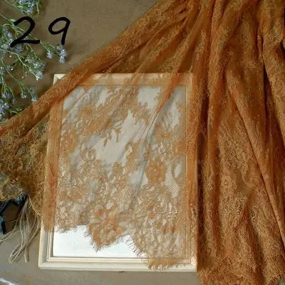3Meter Exquisite Eyelash Lace 150CM White Lace Fabric Wholesale Prices Wedding Dress Sexy Lingerie DIY Clothes Accessory