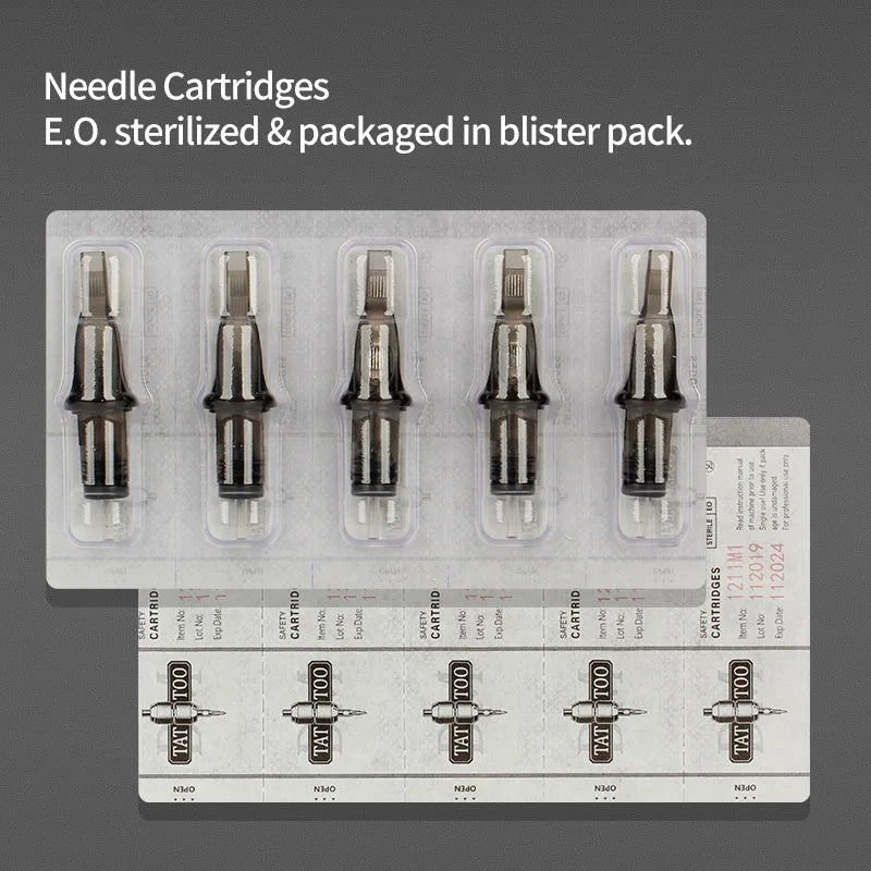 Cartridge tattoo naalden RL RS RM M1 wegwerpster met gesteriliseerde veiligheidstattoo -naald voor cartridge machines grips