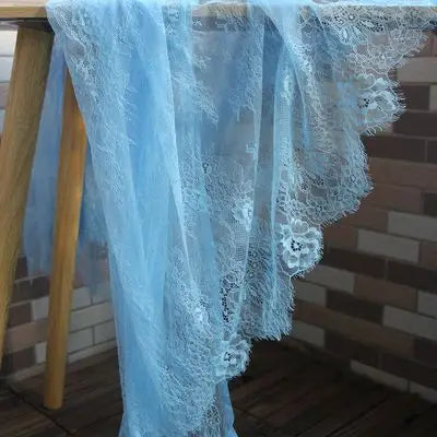 3M long eyelash lace trim traditional wedding lace fabric white red violet Table Cloth DIY Crafts