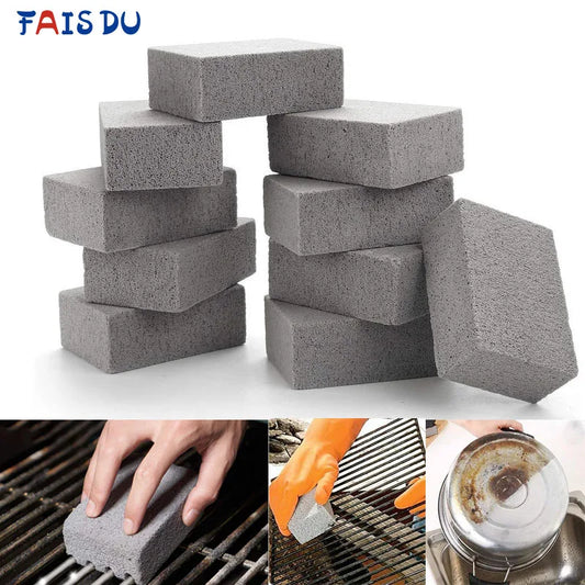 FAIS DU BBQ Grill Cleaning Brick Block Grill Stone Racks Stains Grease Cleaner BBQ Tools For Kitchen Gadgets Cleaning Brush