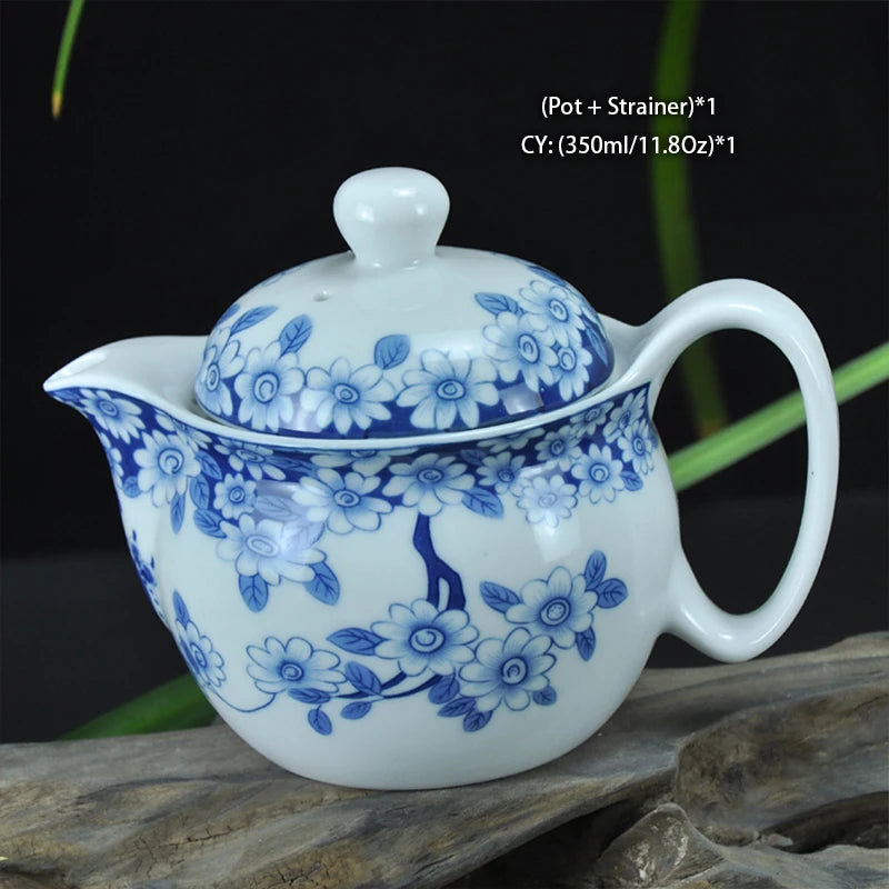 Chinese Ceramic Tea Set Kung Fu Porcelain Tea Cup Pot Set Dragon Teapot Teacup Kungfu Teaset Puer Oolong Tea Ceremony Teaware