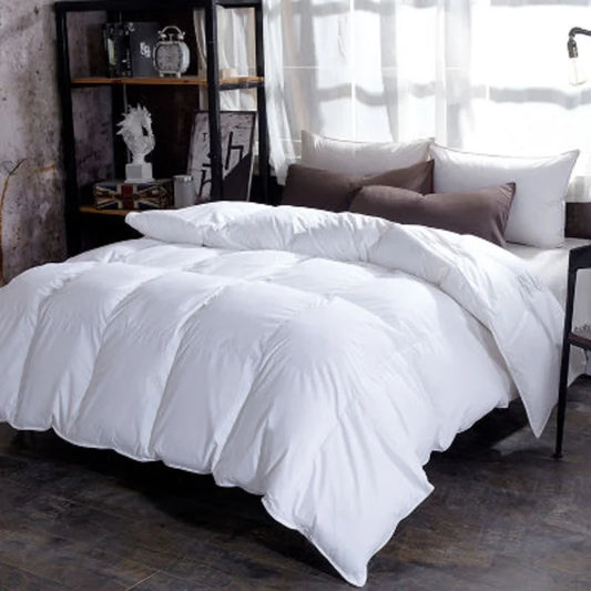 100% Gäns erof Duvet Tréine Quilted perfekt Komfort duebel Single Doudeg Déck décke Blankden zolitte Faarfblatthücken