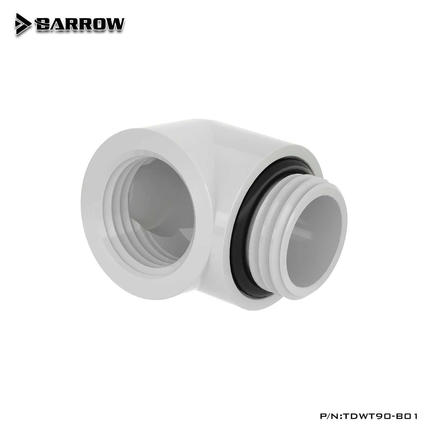 Barrow TDWT90-B01 PC Η ψύξη νερού αντιστρέφοντας την τοποθέτηση 90 μοιρών αρσενικού σε θηλυκό συνδετήρα σωλήνα προσαρμογέα ψύκτη νερού ψύκτη νερού