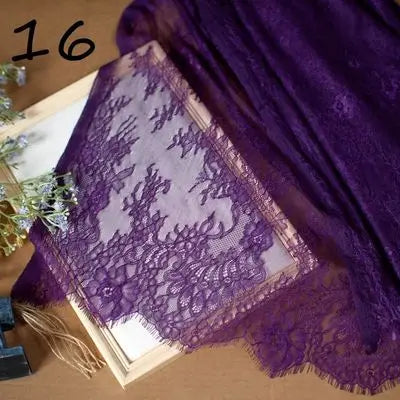 3Meter Exquisite Eyelash Lace 150CM White Lace Fabric Wholesale Prices Wedding Dress Sexy Lingerie DIY Clothes Accessory