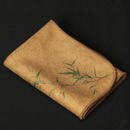 Painted Tea Towel  Absorbent Rag Thickened Table Cleaning Tea Cloth Cotton Household Kitchen Cleaning Cloth Dish Cleaning Towels