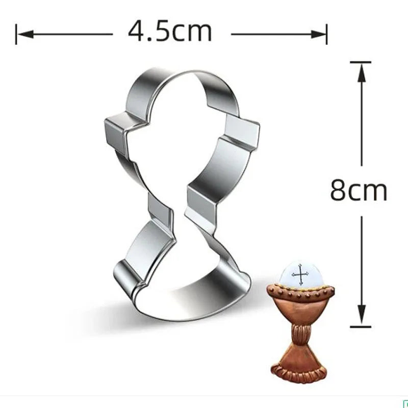 1pcs patisserie reposteria Easter cross Metal Cookie Cutter Fondant Cake Decor Tools Biscuit Mould Pastry Shop Bakeware