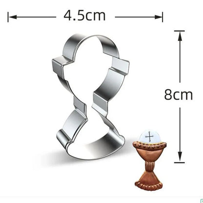 1pcs patisserie reposteria Easter cross Metal Cookie Cutter Fondant Cake Decor Tools Biscuit Mould Pastry Shop Bakeware