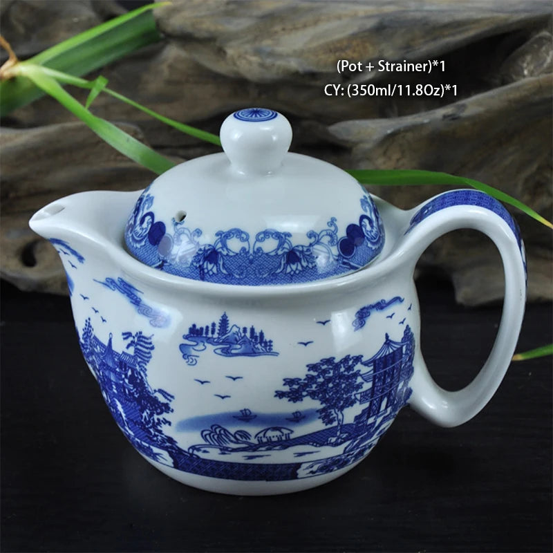 Chinese Ceramic Tea Set Kung Fu Porcelain Tea Cup Pot Set Dragon Teapot Teacup Kungfu Teaset Puer Oolong Tea Ceremony Teaware