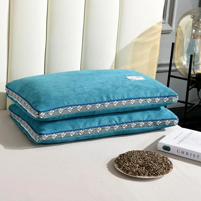 hard pillow core with pillowcase to protect the cervical vertebrae and aid sleep pillow Buckwheat shell pillow single dormitory