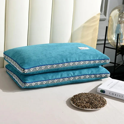 hard pillow core with pillowcase to protect the cervical vertebrae and aid sleep pillow Buckwheat shell pillow single dormitory