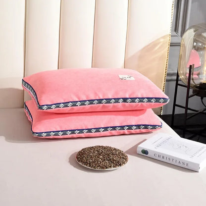 hard pillow core with pillowcase to protect the cervical vertebrae and aid sleep pillow Buckwheat shell pillow single dormitory