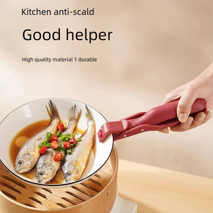 Anti-scald Gripper Clip HotTris net-rutschen Platl Bowl Clip Rowrice Tongs Silicone Handle Platten-Kichen Tool