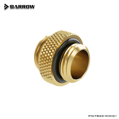 BARROW G1/4 Male to Male Rotary Connectors / Extender 5mm 10mm M to M Mini Dual Water Cooler Fitting Accessories Metal Fittings