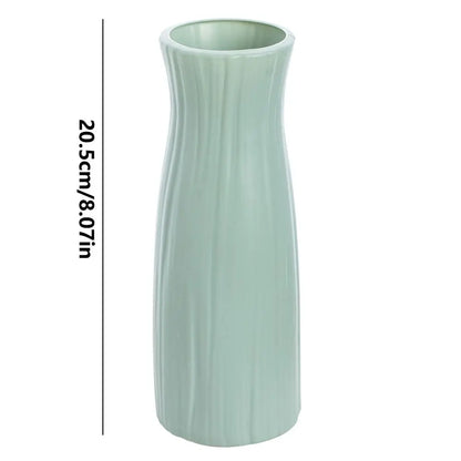 Plastic Vases Concise Imitation Ceramic Flowers Pots Wedding Home Garden Table DIY Gifts Bonsai Festival Party Courtyard Decor