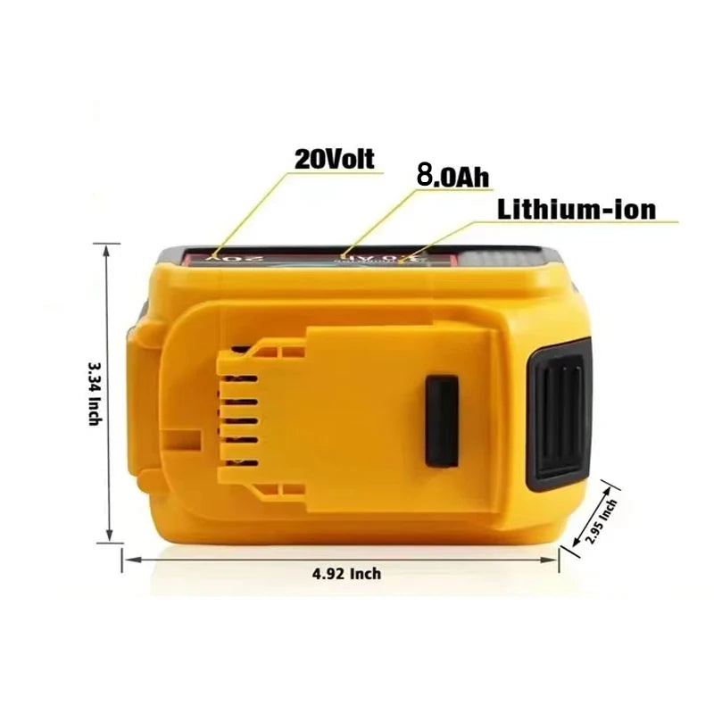 LED -ljus för Dewalt 18V Batteri 4in Portable Spotlights Cordless Outdoor Work Fishing Handheld Emergency Tool Light