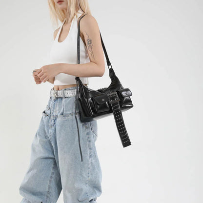 Fashionable  and Versatile Casual Women's Solid Color PU Trendy Shoulder Bag Crossbody Bag Luxury Designer Bags  Bags for Woman