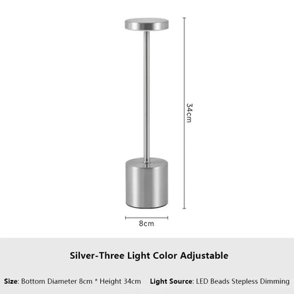 Retro LED Table Lamp Touch Dimmable Desk Lamp bedroom decoration Home Dining Room Coffee Shop Simple Nordic Mushroom Room Decor