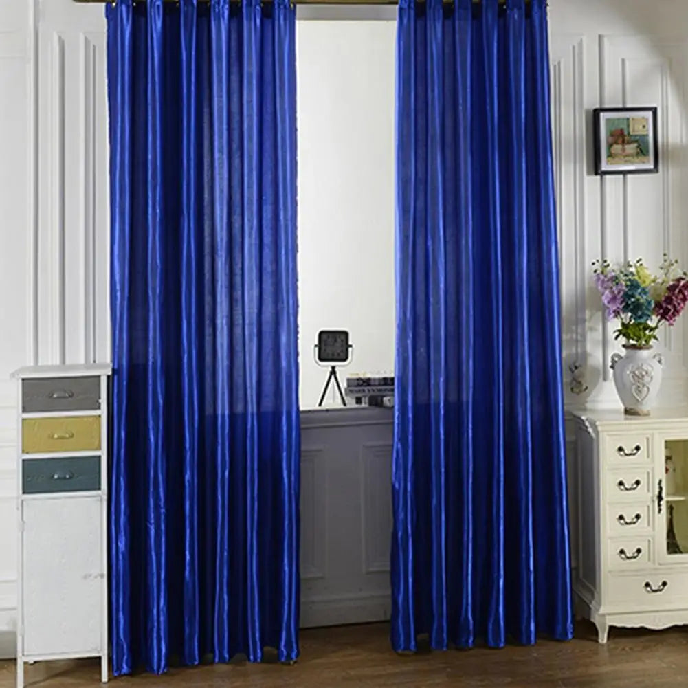 Beautiful Window Shade Rod Through Curtain Window Curtain Soft Skin-friendly Bedroom Decorative Blackout Curtain