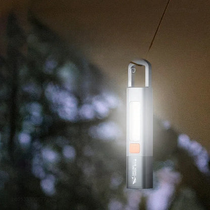 Lanterna externa xiaomi portátil forte foco variável de luz com luzes laterais da luz de lanterna mini lâmpada de lanterna Alto brilho