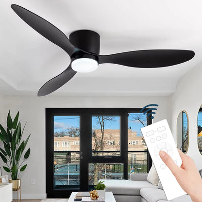 LED Ceiling Mounted Living Room Fan Light, Nordic Restaurant Decorative Ceiling Fan, Household Minimalist Electric Fan Light