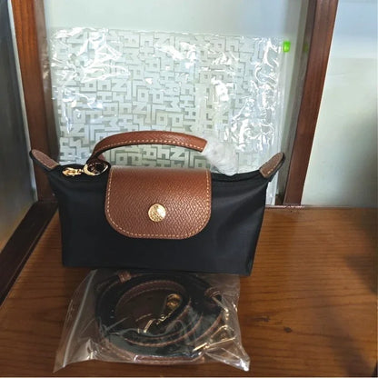 25 Mini Nylon Dumpling Bun Non Perforated Single Shoulder Women's Handbag Multi functional Spring and Autumn Single Shoulder Bun