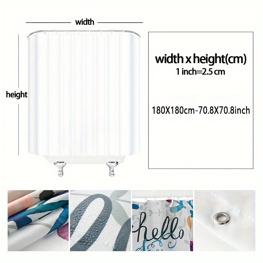 Bamboo Forest Shower Curtain - Multi-Style Bath Decor, Perfect for Those Who Love Nature-Inspired and Practical Designs