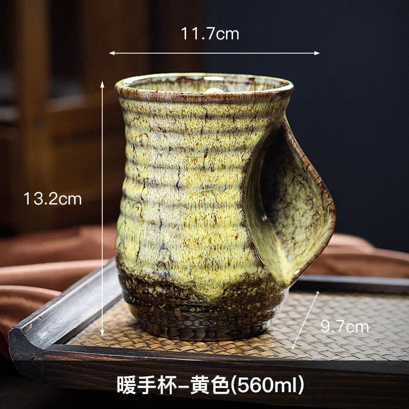 500ml Creative Ceramic Coffee Cup, Kiln Changed Pottery, Cute Tea Cups, Kung Fu Teacup, Wholesale