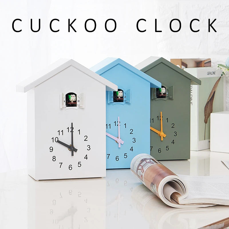 20x25cm Cuckoo Quartz Wall Clock Modern Bird Home Living Room Hanging Watch Horologe Clocks Timer Office Home Decoration Gifts