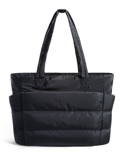 BAGSMART Damentasche, große Kapazität, einfarbig, Einkaufstasche, vielseitige Handtasche für Pendler, Arbeit, Studenten, Klasse, Einkaufstasche