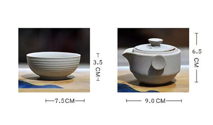 High quality Travel tea set Include 1 Pot 1 Cup,china good product Kung Fu Teaset,High quality elegant gaiwan easy teapot kettle