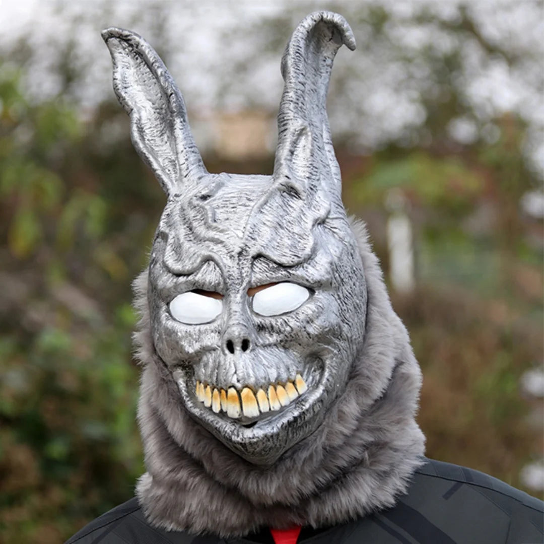 1Pc Horror Frankie Angry Rabbit Mask Scary Evil Halloween Cosplay Masks Funny Animal Full Face Latex Headgear Party Costume Prop