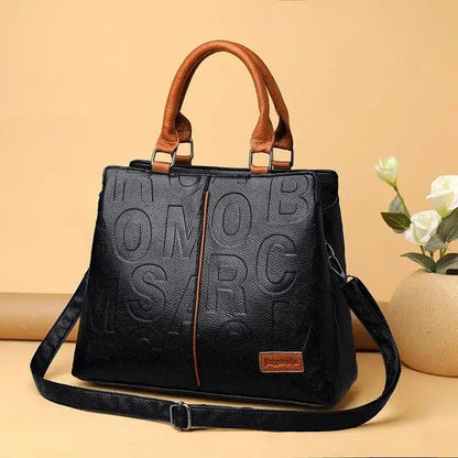 PU Leather Casual Crossbody Bags for Women Ladies Luxury Designer Tote Handbag Female Large Capacity Travel Shoulder Bag