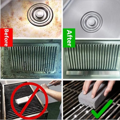 BBQ Grill Nettoyage Brosse Brick Brick Barbecue Nettoyage Stone Pumice Brick for Barbecue Rack Outdoor Kitchen BBQ Tools Mangal