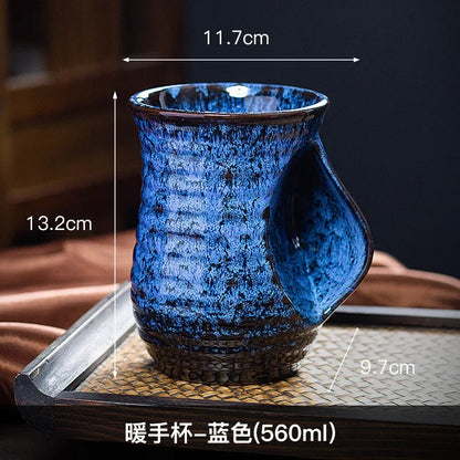 500ml Creative Ceramic Coffee Cup, Kiln Changed Pottery, Cute Tea Cups, Kung Fu Teacup, Wholesale