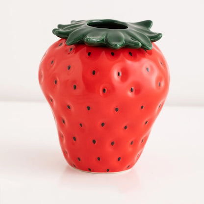 Strawberry ceramic vase, flowerpot, living room, home decoration and ornaments