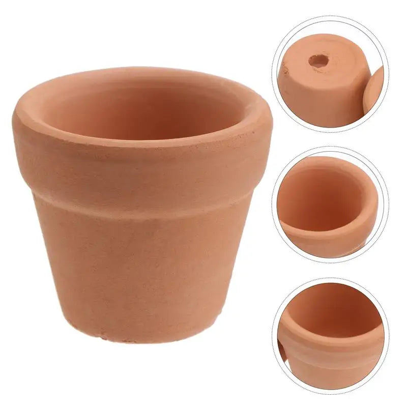 10stk 3x3 cm keramisk keramikplantekaktusblomster Pots Small Mini Terracotta Pot Clay Succulent Nursery Pots For planter håndværk