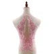 1pc Embroidered Lace Applique Sewing Flower Fabric Collar Patch for Wedding Party Gown Bridal Dress Clothes DIY Crafts