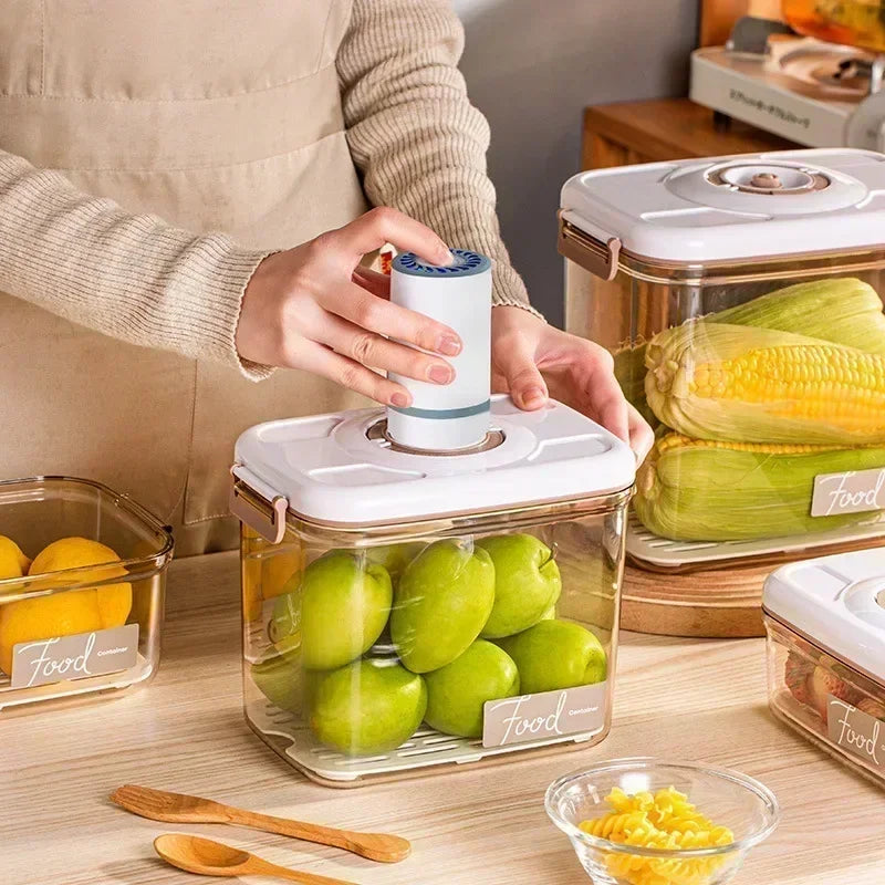 Cutie de depozitare a alimentelor în vid recipient de depozitare sigilată recipient de depozitare cu capacitate mare de produse alimentare pentru produse de depozitare bucătărie